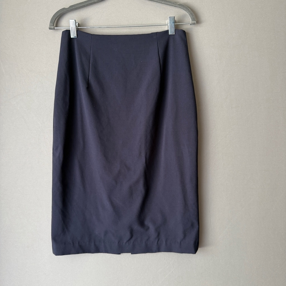 Women's Ellen Tracy pencil midi Skirt, Size 6,‎ Dark Blue